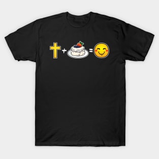 Christ plus Pavlova equals happiness Christian T-Shirt